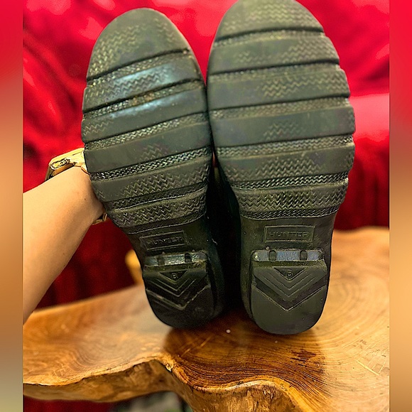 Black Vintage Wellies Hunter Rain Boots - Picture 15 of 15